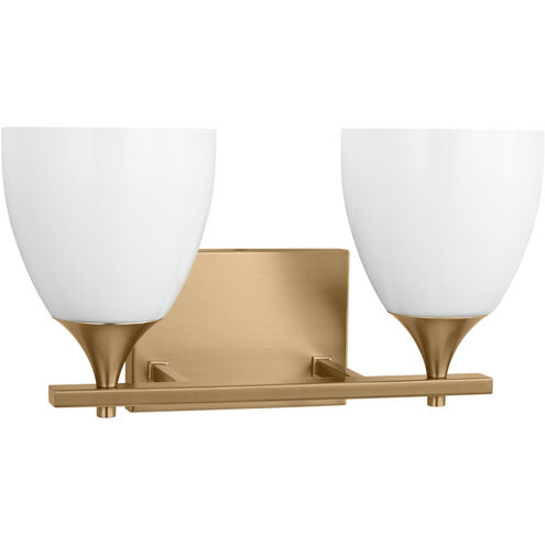 Drew & Jonathan Toffino 2 Light 16 inch Satin Brass Wall Bath Fixture Wall Light