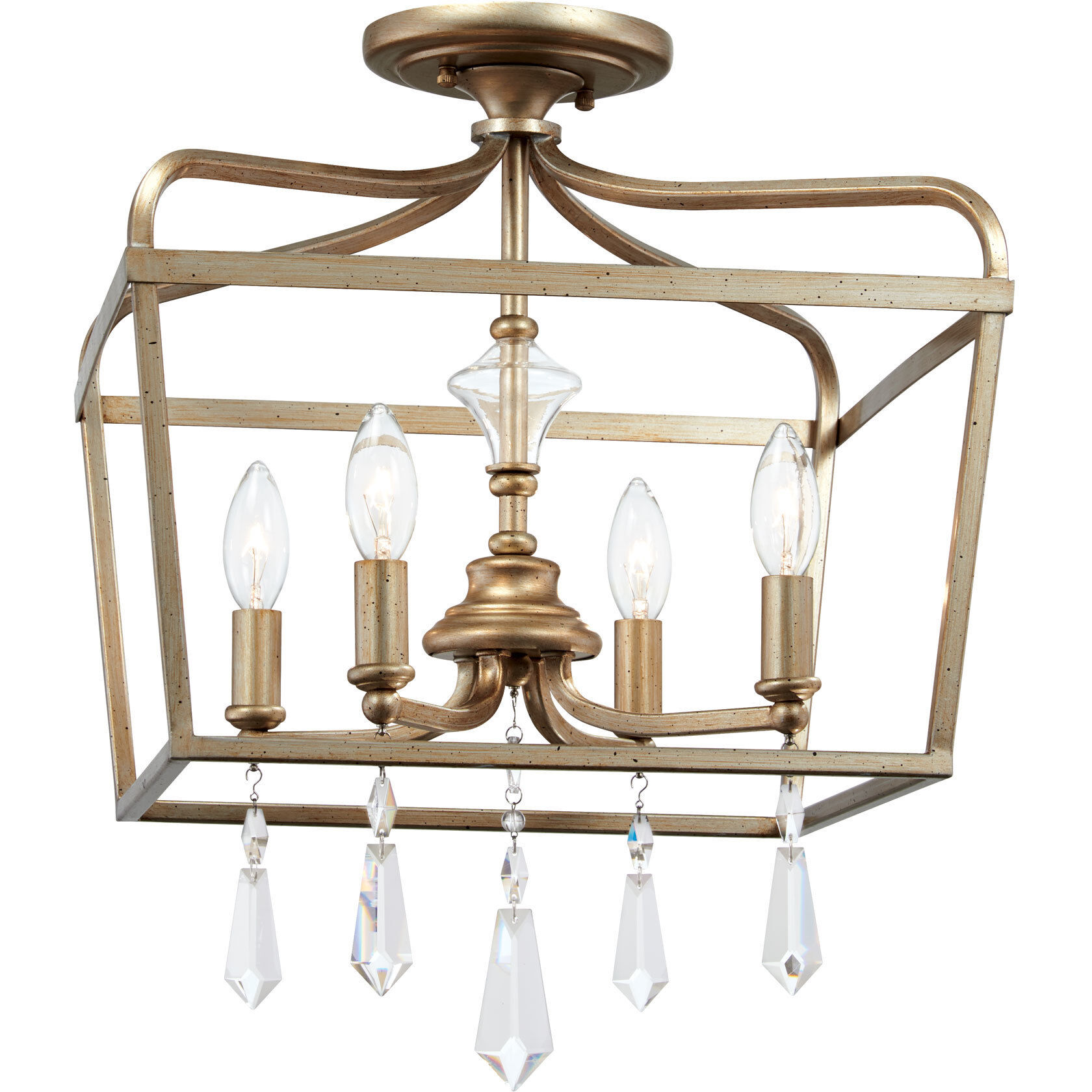 Laurel Estate 4 Light 14 inch Brio Gold Pendant Ceiling Light