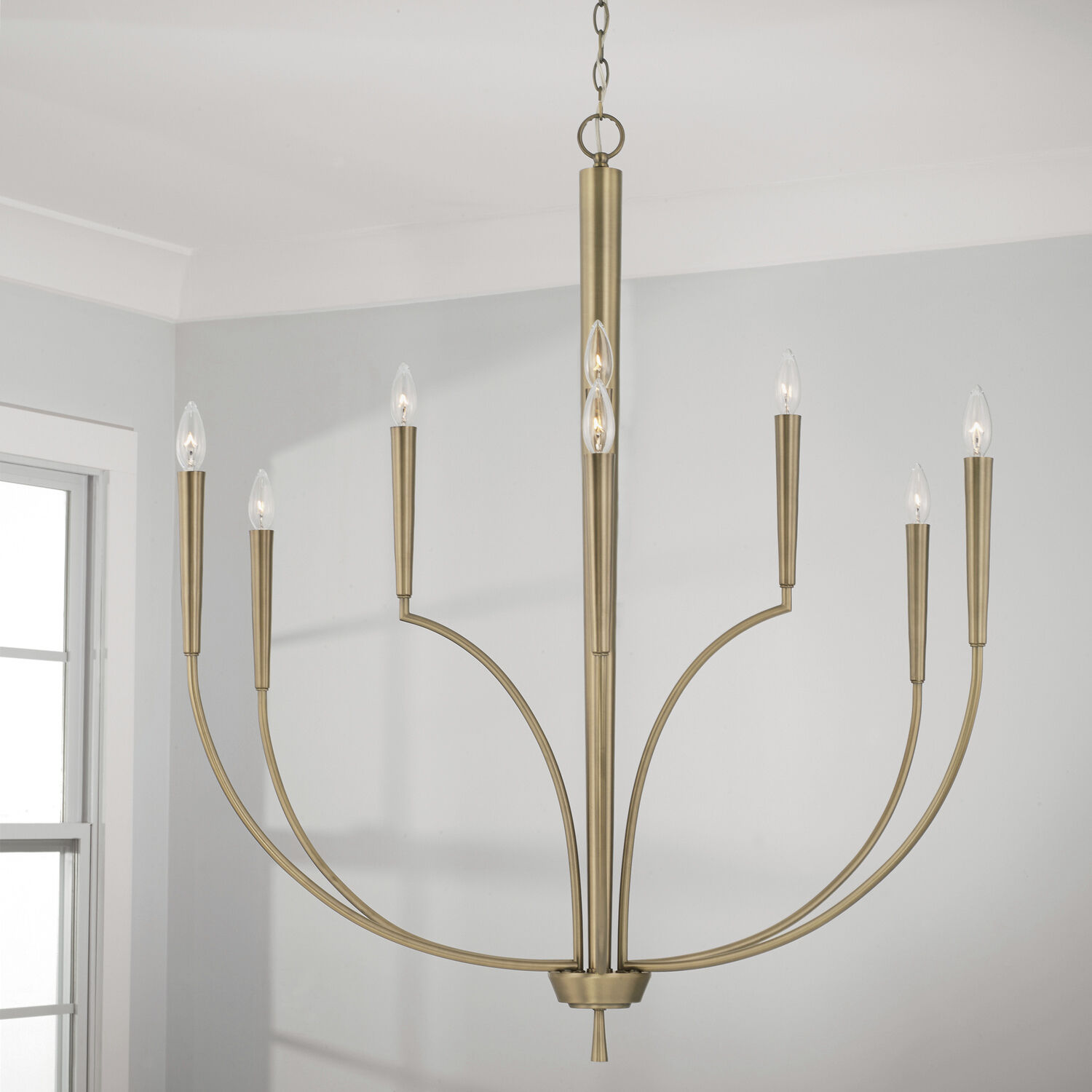 Holden 10 Light 40 inch Aged Brass Chandelier Ceiling Light