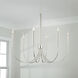 Holden 6 Light 33 inch Polished Nickel Chandelier Ceiling Light