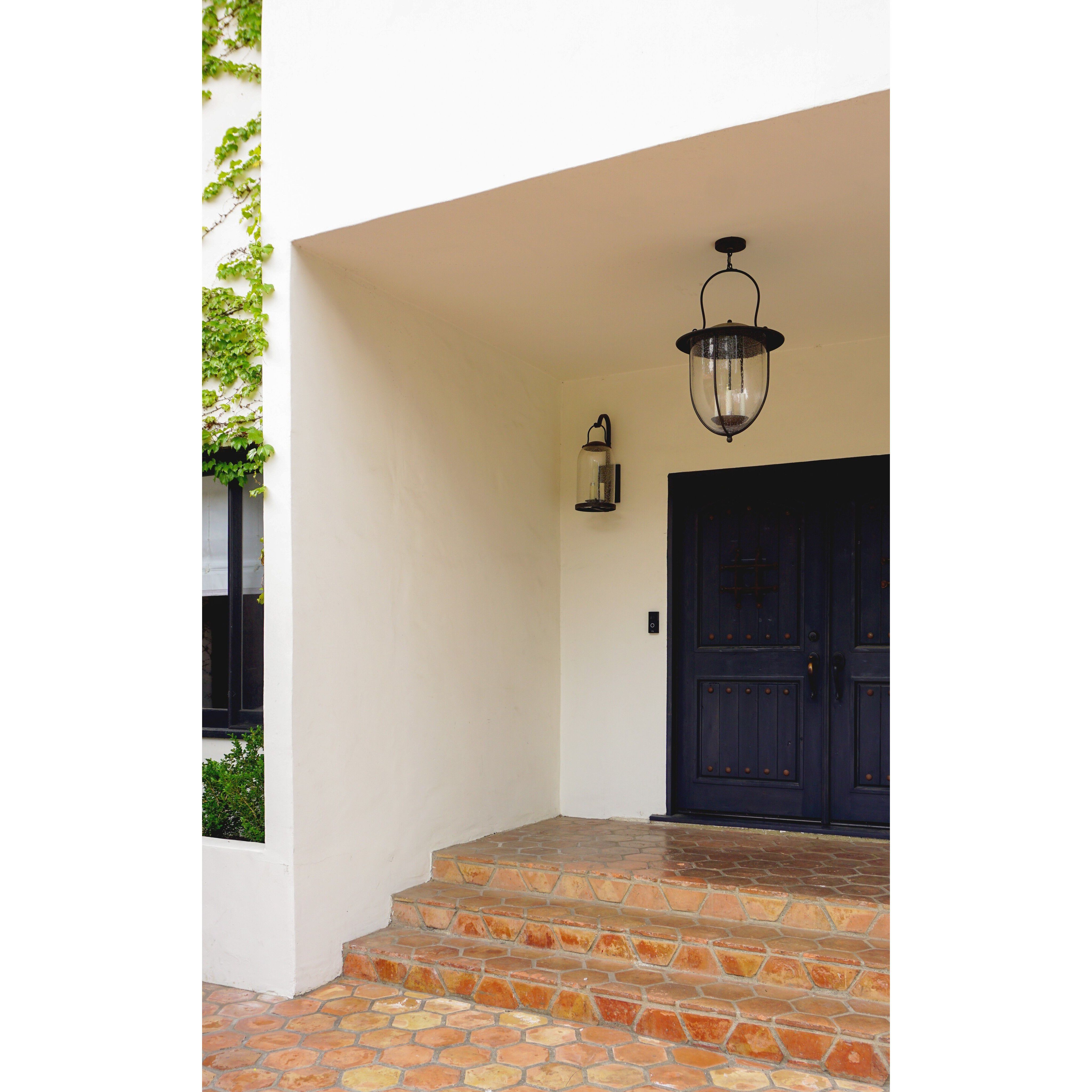 Napa County 3 Light 24 inch French Iron Outdoor Wall Sconce, Medium