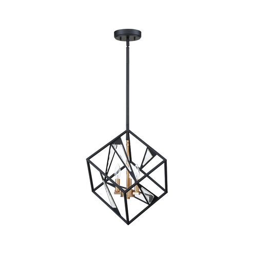 Corrietes 3 Light 18 inch Matte Black Pendant Ceiling Light