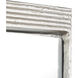 Flute 48 X 36 inch Polished Nickel and Clear Wall Mirror