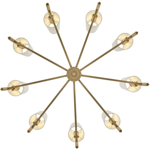 Fenwick 9 Light 42 inch Heritage Brass Chandelier Ceiling Light
