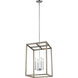 Moffet Street 4 Light 15.5 inch Washed Pine Foyer Pendant Ceiling Light, Medium