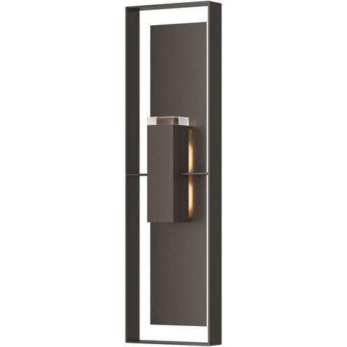 Shadow Box 2 Light 45 inch Coastal White and Coastal Oil Rubbed Bronze Outdoor Sconce, Extra Tall