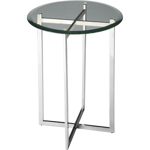 Butler Loft Finn Modern 21 X 16 inch Nickel Accent Table