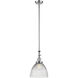 Franklin Restoration Seneca Falls 1 Light 9.5 inch Polished Chrome Mini Pendant Ceiling Light in Incandescent, Franklin Restoration