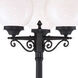 Havana 3 Light 85 inch Matte Black Exterior Post Combo
