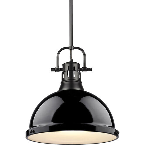 Duncan 1 Light 14 inch Matte Black Pendant Ceiling Light, Large