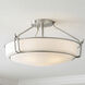 Alkire 4 Light 22 inch Brushed Nickel Semi Flush Light Ceiling Light