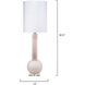 Studio 33 inch 60.00 watt Petal Pink Table Lamp Portable Light