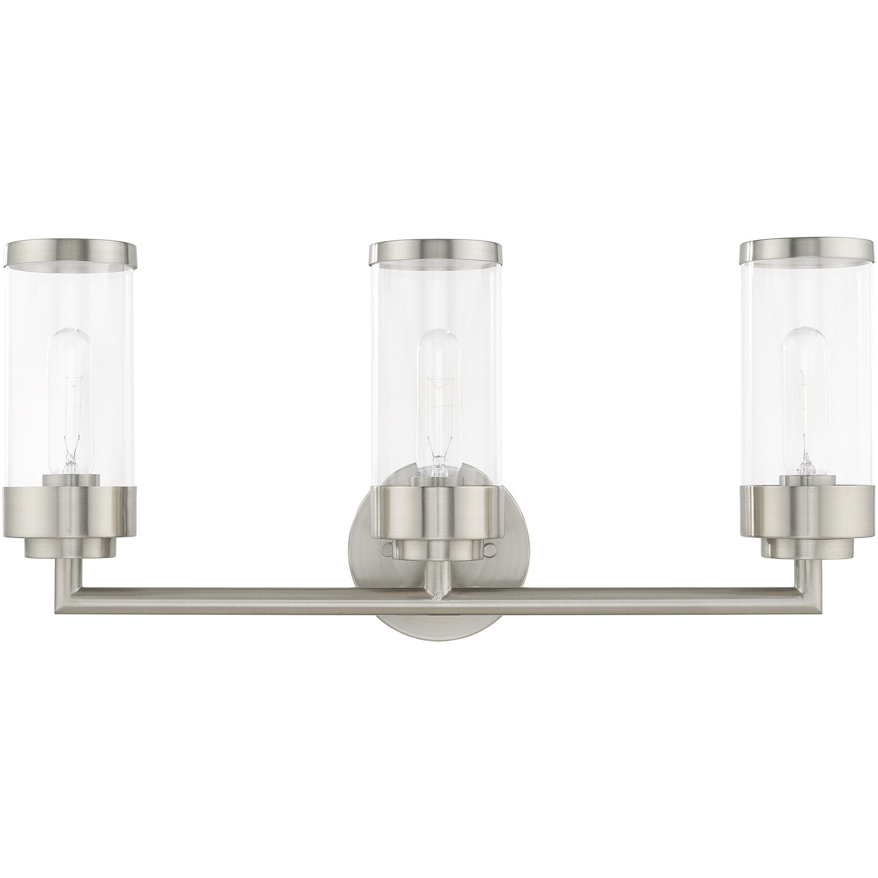 Hillcrest 3 Light 23.5 inch Brushed Nickel Bath Vanity Wall Light