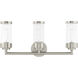 Hillcrest 3 Light 23.5 inch Brushed Nickel Bath Vanity Wall Light