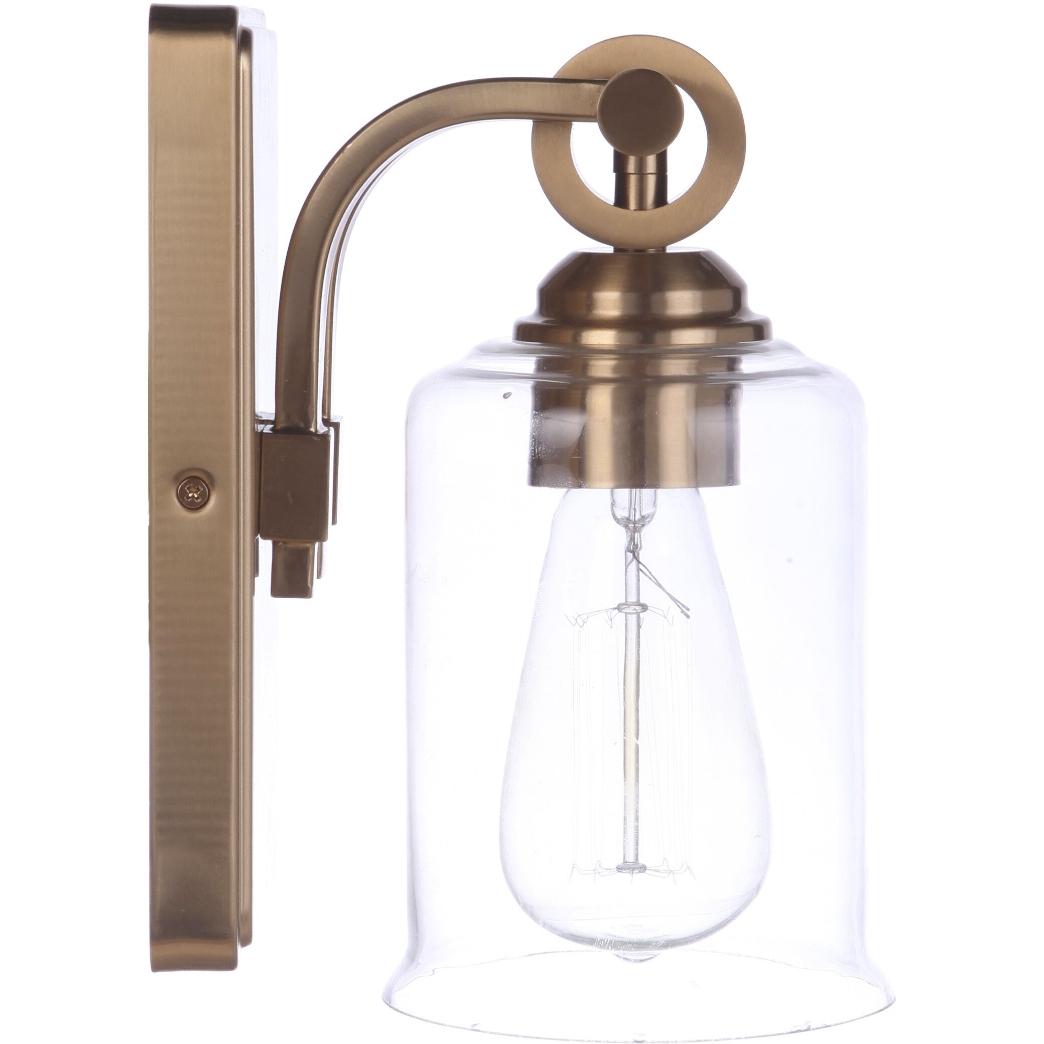 Romero 1 Light 5 inch Satin Brass Wall Sconce Wall Light