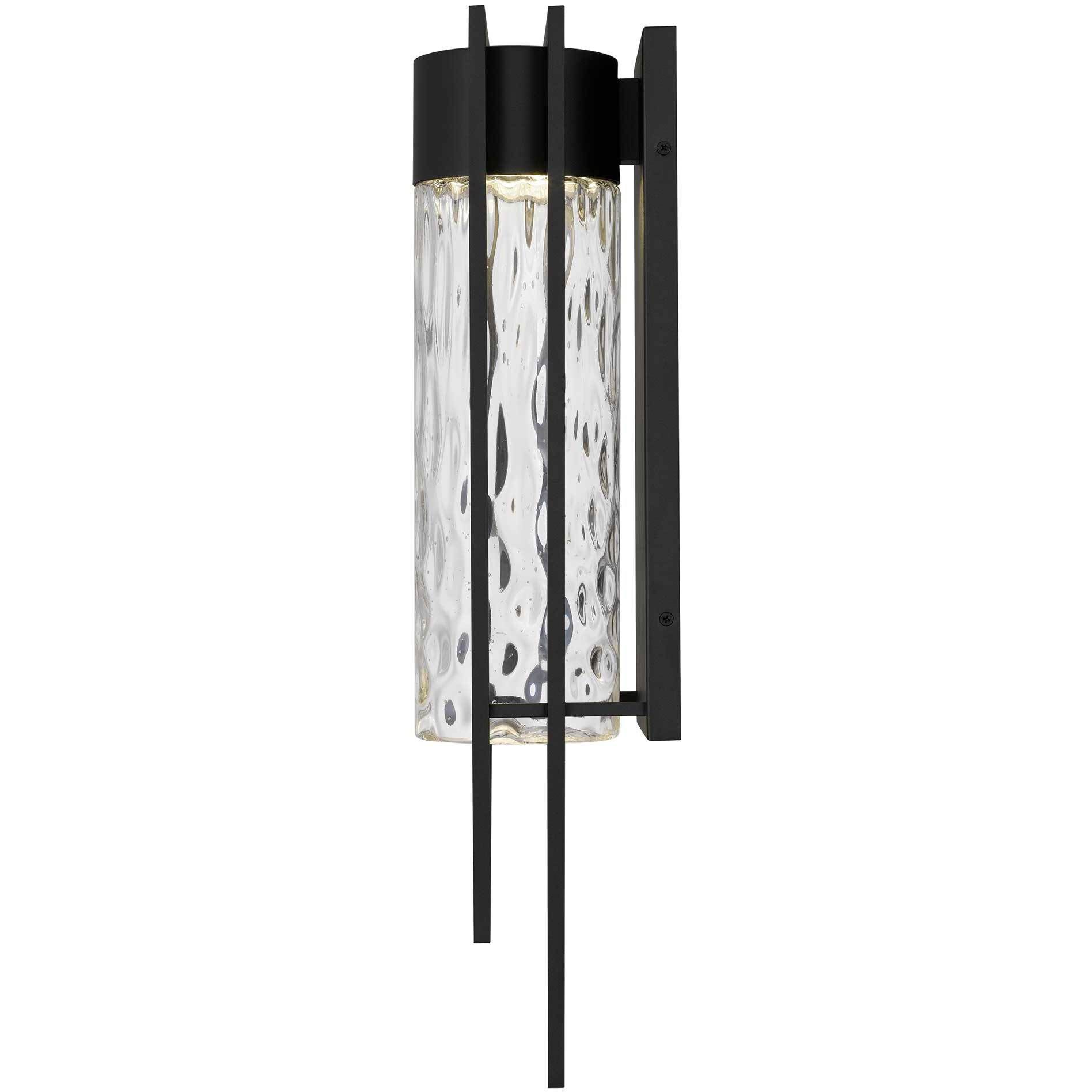 2 Step LED 25 inch Sand Black Outdoor Wall Sconce
