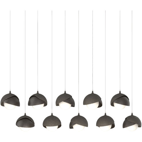 Brooklyn 10 Light 44.5 inch Dark Smoke and Oil Rubbed Bronze Pendant Ceiling Light in Dark Smoke/Oil Rubbed Bronze, Rectangular