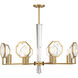 Leighton 8 Light 36 inch Warm Brass Chandelier Ceiling Light