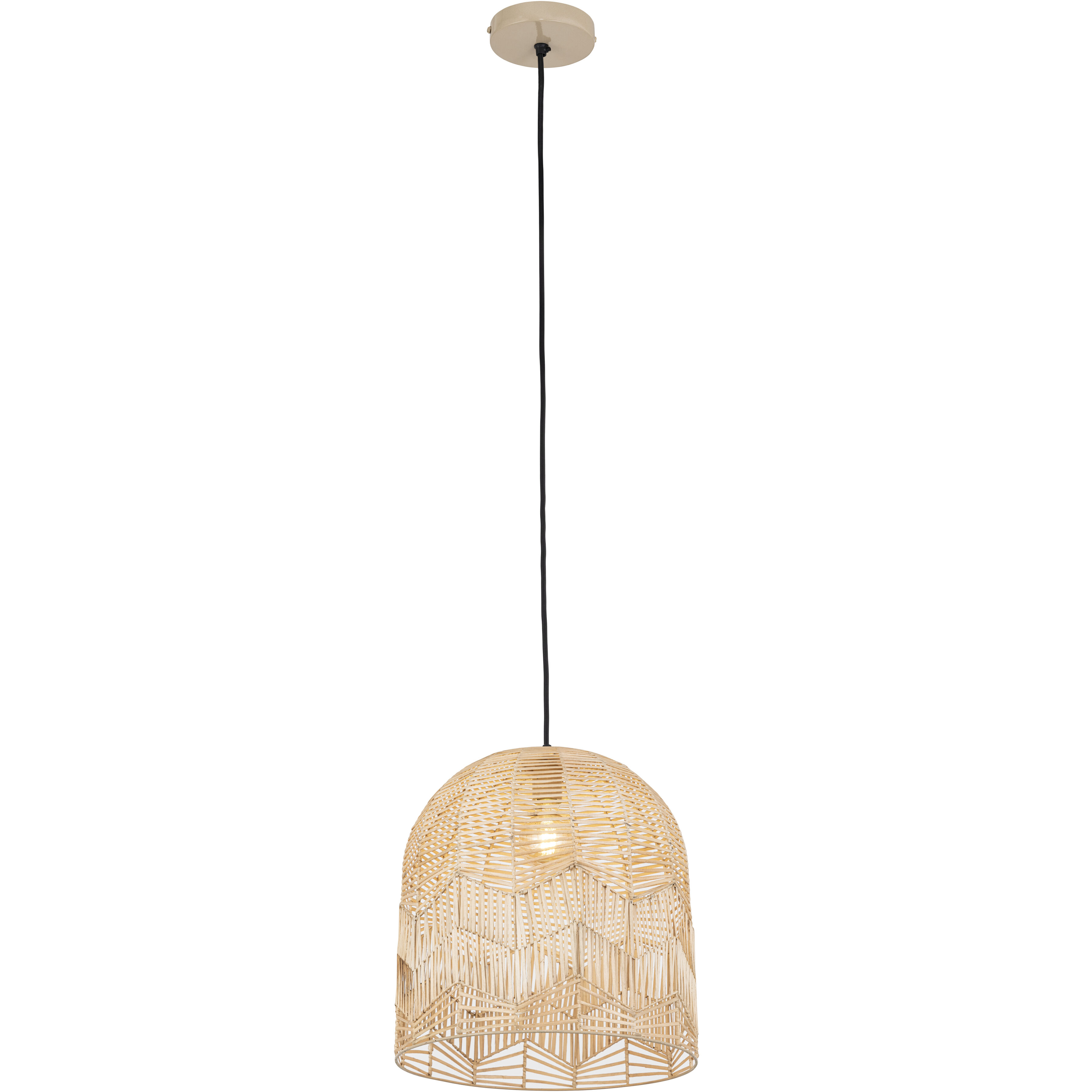 Indy 1 Light 16 inch Natural Pendant Ceiling Light