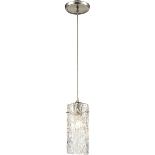 Roubaix 1 Light 5 inch Satin Nickel Mini Pendant Ceiling Light