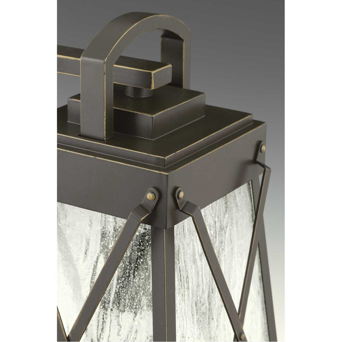 Creighton 1 Light 12 inch Antique Bronze Outdoor Wall Lantern, Small, Design Series