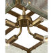 Countervail 4 Light 17.75 inch Antique Brass Semi-Flush Mount Ceiling Light