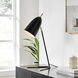 Edel 24 inch 60.00 watt Black Table Lamp Portable Light