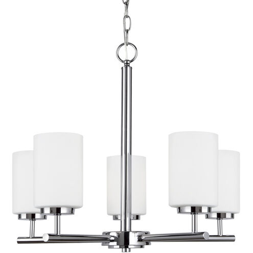 Oslo 5 Light 24 inch Chrome Chandelier Ceiling Light