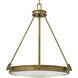 Collier 4 Light 21.5 inch Heritage Brass Indoor Foyer Pendant Ceiling Light