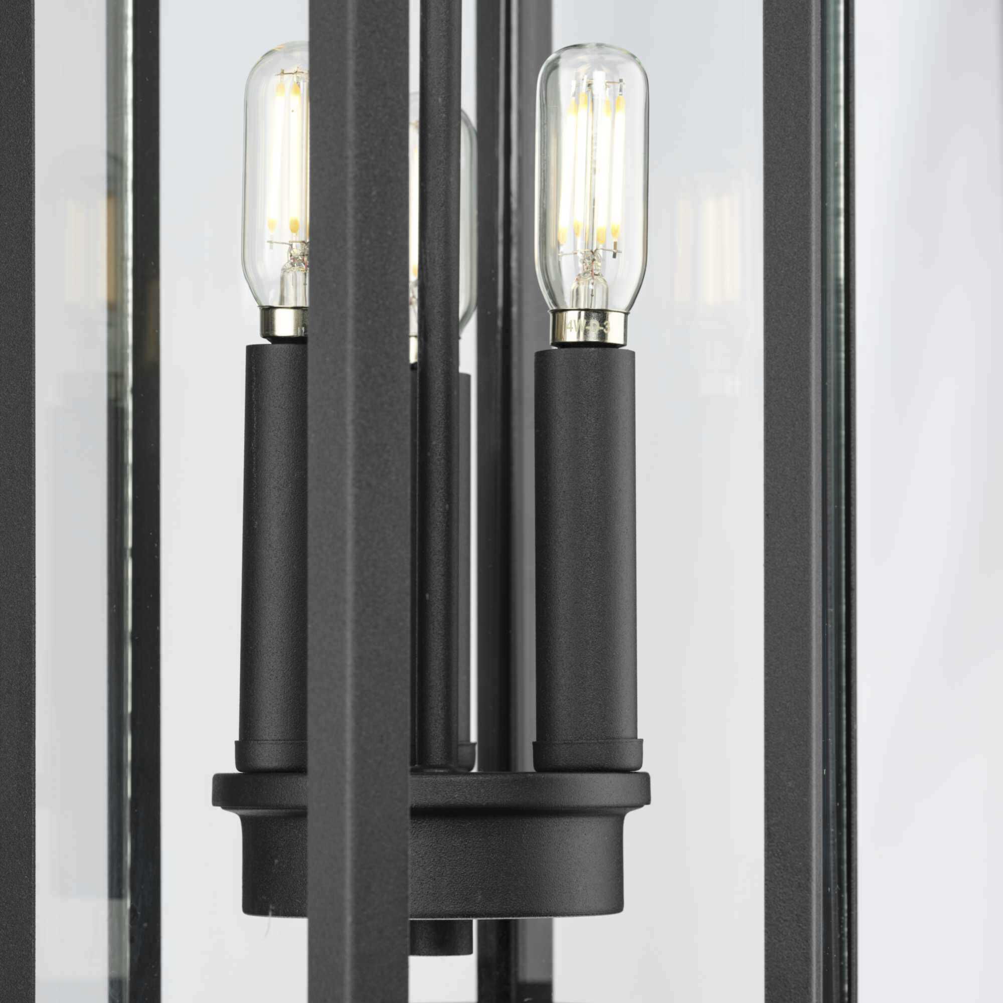 Ramsey 3 Light 9 inch Textured Black Outdoor Hanging Lantern