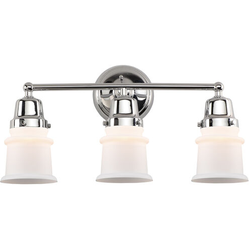 Aditi Small Canton 3 Light 21.25 inch Polished Chrome Bath Vanity Light Wall Light, Aditi