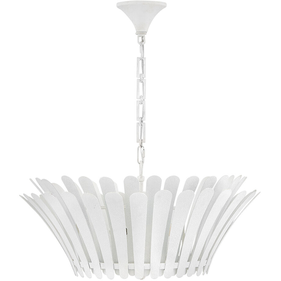 Reina 3 Light 25.5 inch Textured Plaster Chandelier Ceiling Light