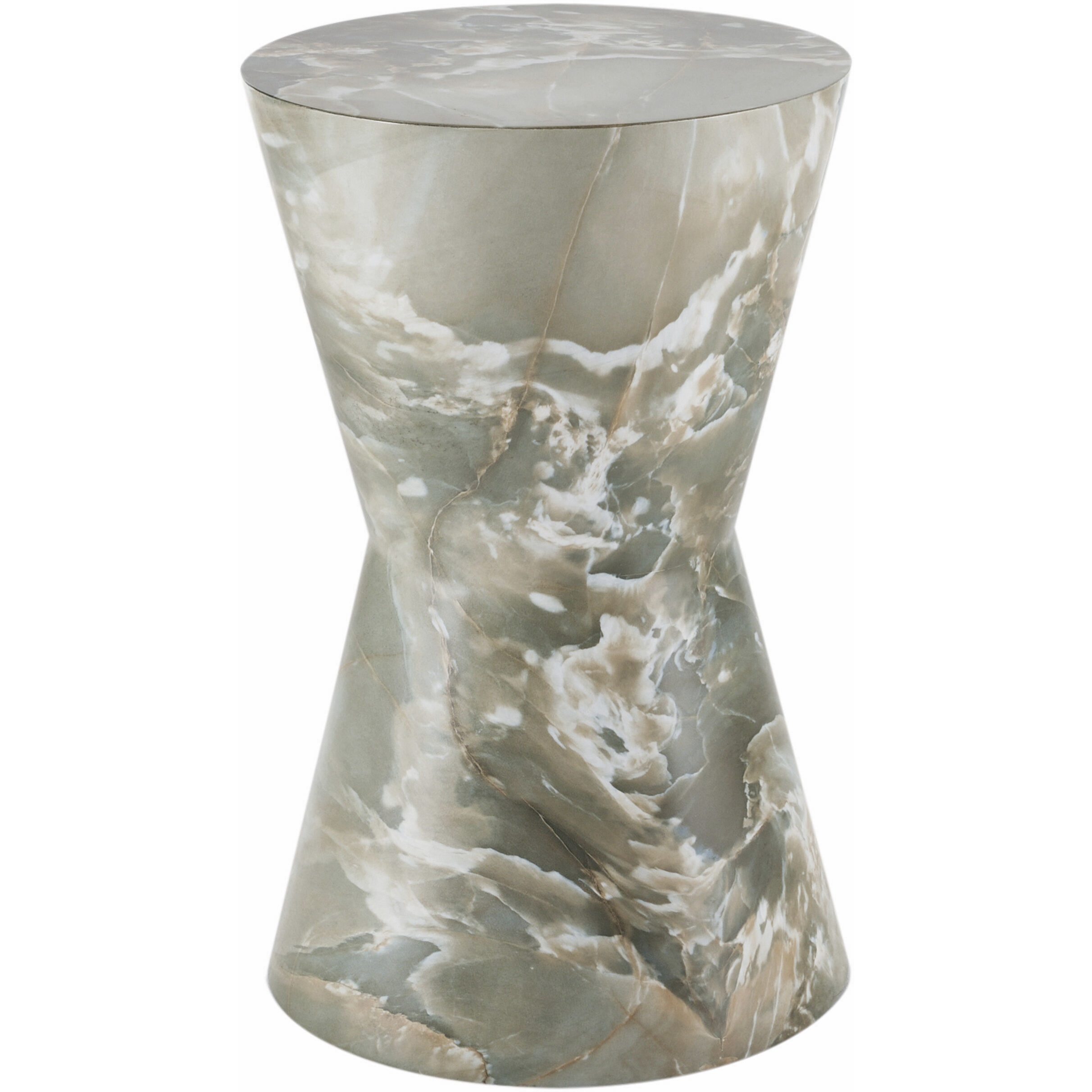 Costello 15 inch Jade Faux Marble Accent Table