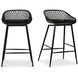 Piazza 34 inch Black Outdoor Counter Stool