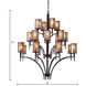 Barringer 20 Light 50 inch Aged Bronze Chandelier Ceiling Light