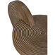 Saturn 29 X 28 inch Dark Walnut Side Table