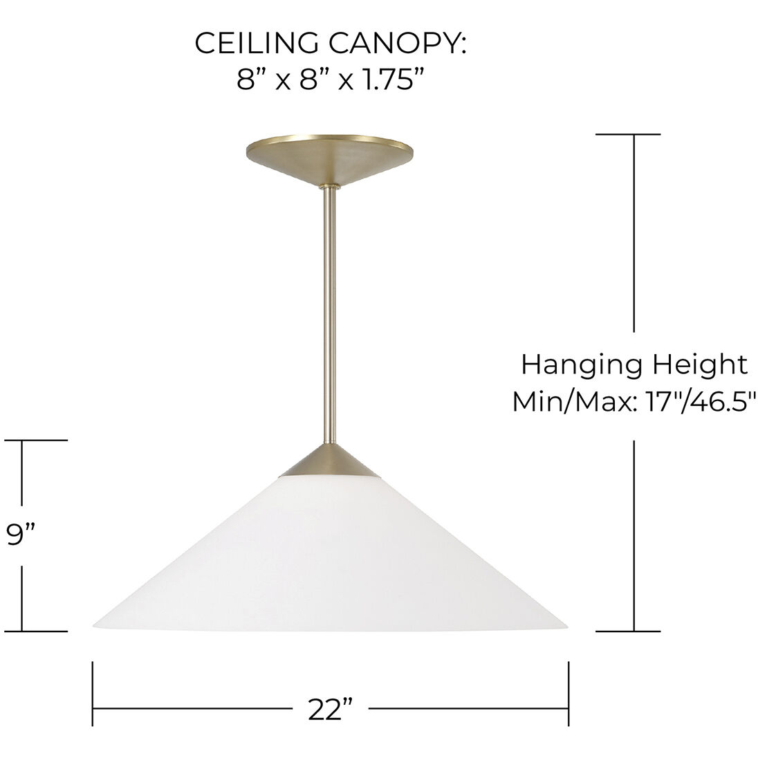 Gatsby 1 Light 22 inch Matte Brass Pendant Ceiling Light