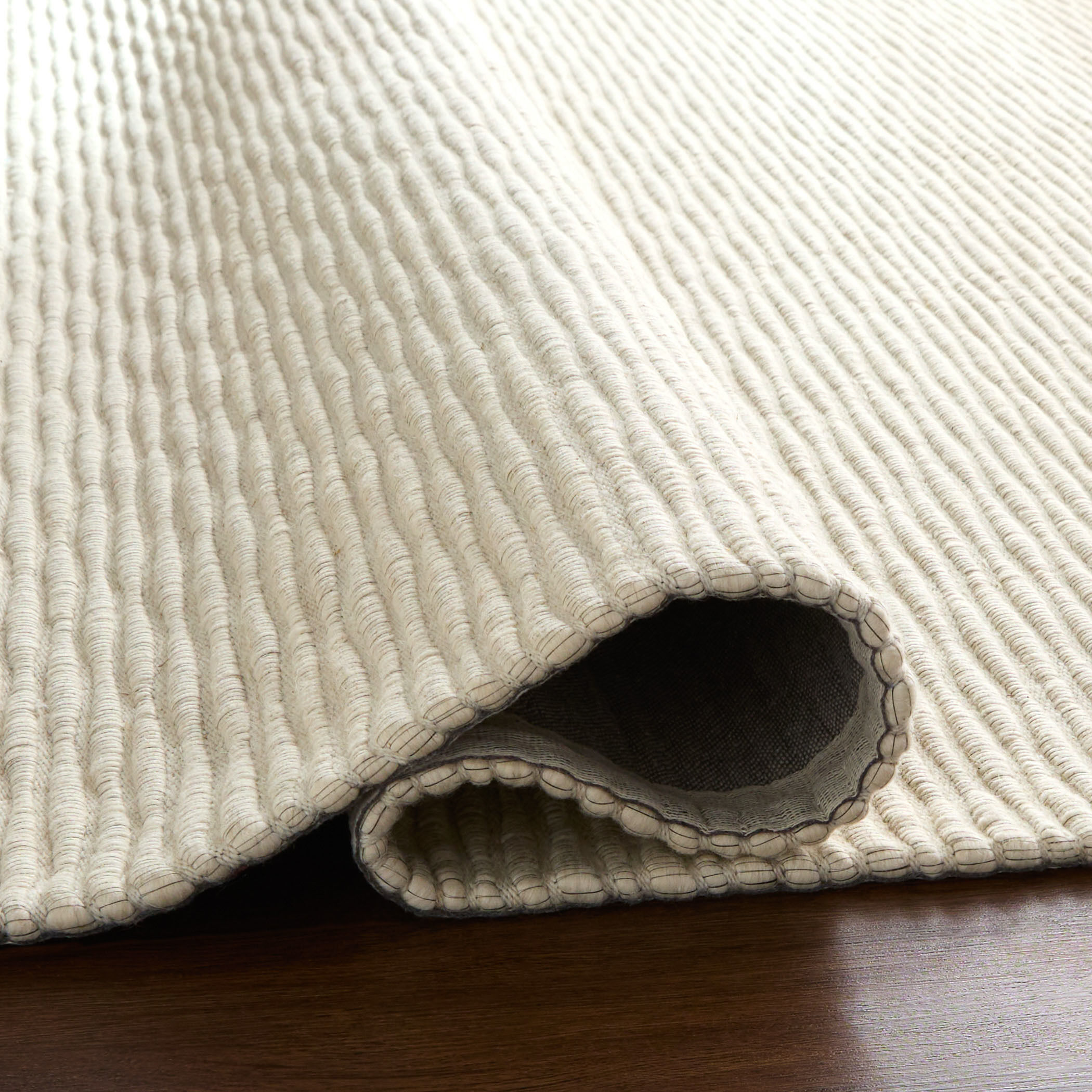 Natural Luxe 130 X 94 inch White/Ivory Rug in 8 x 11