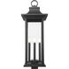 Tiberius 6 Light 34 inch Black Outdoor Post Mount Fixture