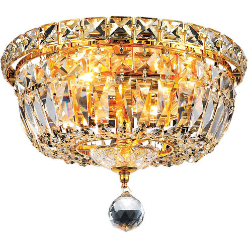 Wiley 4 Light 10 inch Gold Flush Mount Ceiling Light