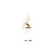 Chelsea House Matte White/Antique Brass/Clear Figurine, Large
