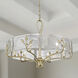 Calla 27.75 inch 60.00 watt White Gold Chandelier Ceiling Light