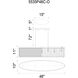 Claire 7 Light 46 inch Chrome Island/Pool Table Light Ceiling Light