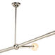 Talon 3 Light 51.25 inch Polished Nickel Chandelier Ceiling Light