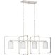 League 4 Light 40 inch Brushed Nickel Island Chandelier Ceiling Light