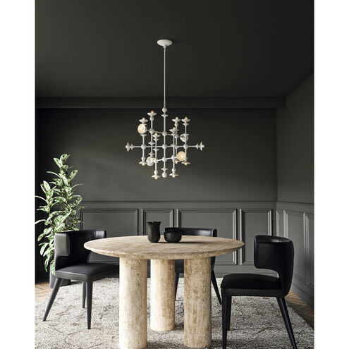 Cadence 18 Light 30 inch Antique White Chandelier Ceiling Light