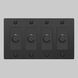 4G 100-120 Black Dimmer Switch, LED