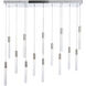 Magic 14 Light 10 inch Polished Nickel Multi-Light Pendant Ceiling Light