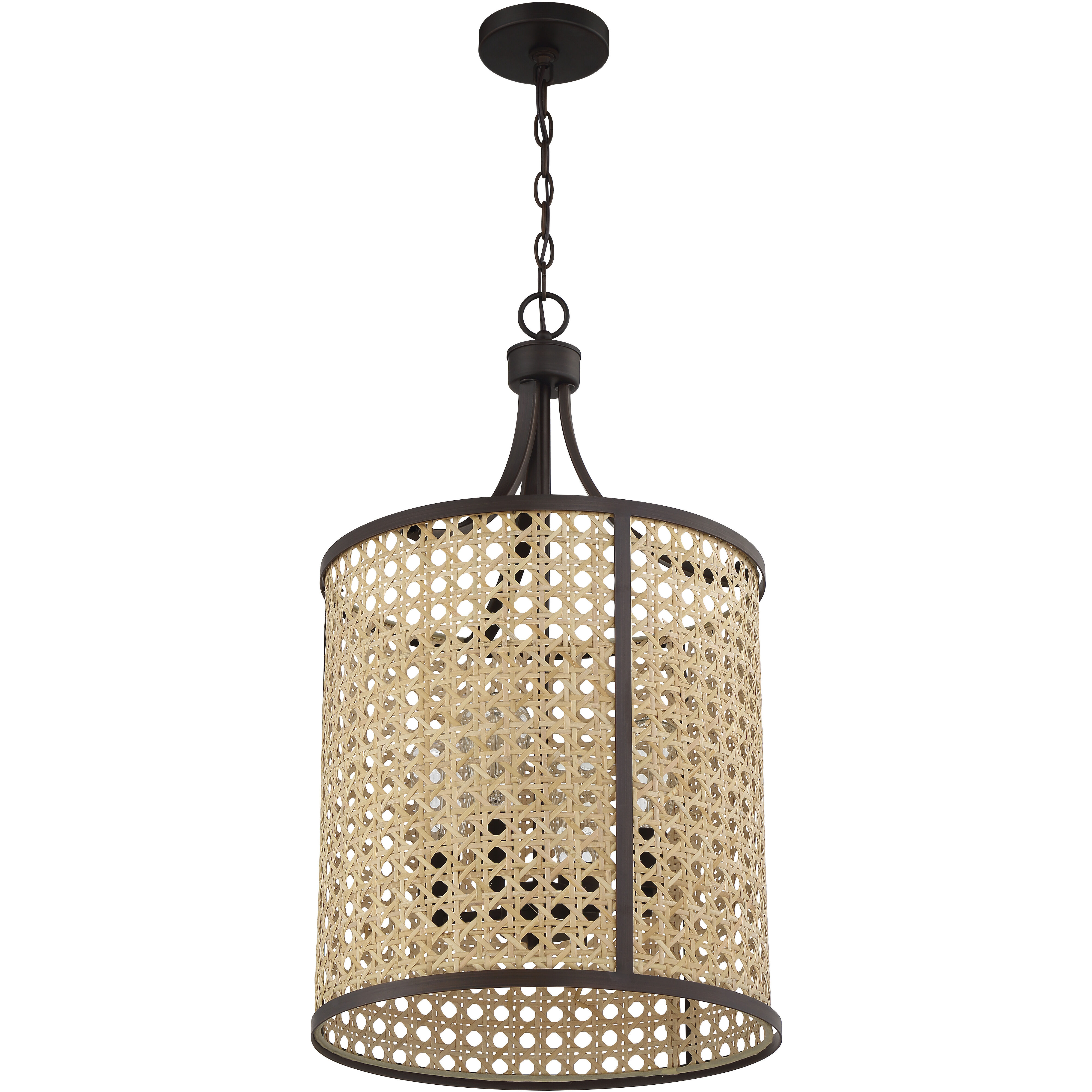 Malaya 4 Light 16.25 inch Aged Bronze Brushed Foyer Ceiling Light