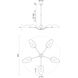 Alora Mood Oscar 5 Light 46 inch Aged Gold and Matte Black Pendant Ceiling Light